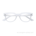 Französische transparente Designer Acetat Brille Frames ohne Objektive